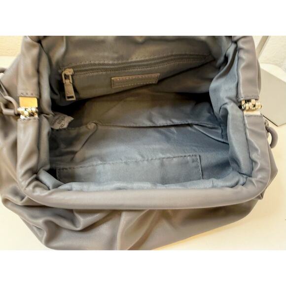 BADGLEY MISCHKA Clutch Smoke Grey, Unique Chain Strap Shoulder Bag - Picture 3 of 6